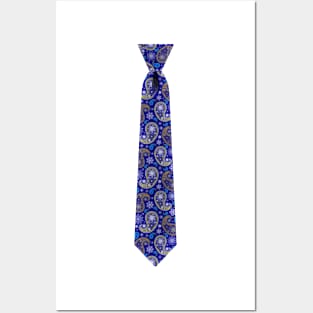 Blue Paisley Tie Posters and Art